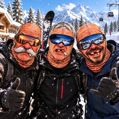 Personalized Funny Old Man Face Winter Ski Mask