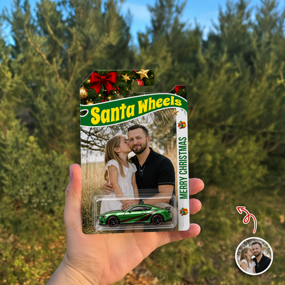 Custom Photo Jingle Wheels Packaging for Dad, Xmas Custom Collector Gift CH07 180334