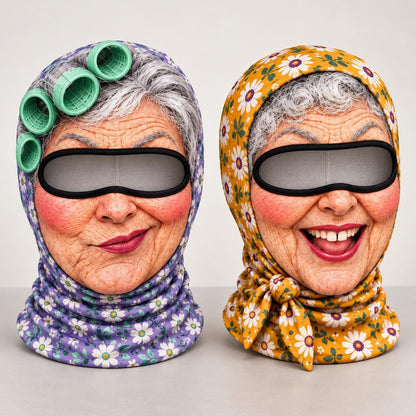 Funny Grandma Meme Face Ski Mask, Winter Mask, Novelty Skiing Gift LM32 670421