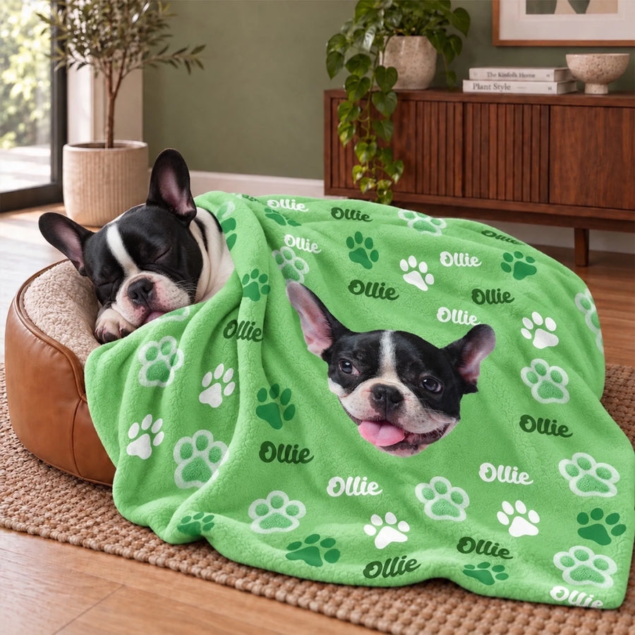 My Pup Everywhere - Personalized Fleece Blanket