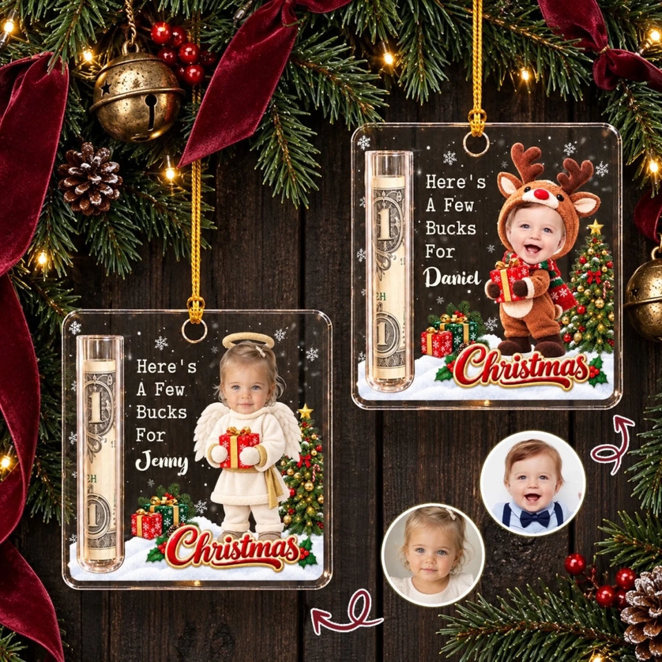 Christmas Blessing - Personalized Cash Gift Ornament