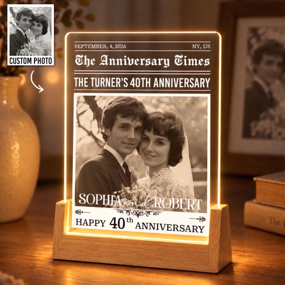 Personalized The Anniversary Times Night Light