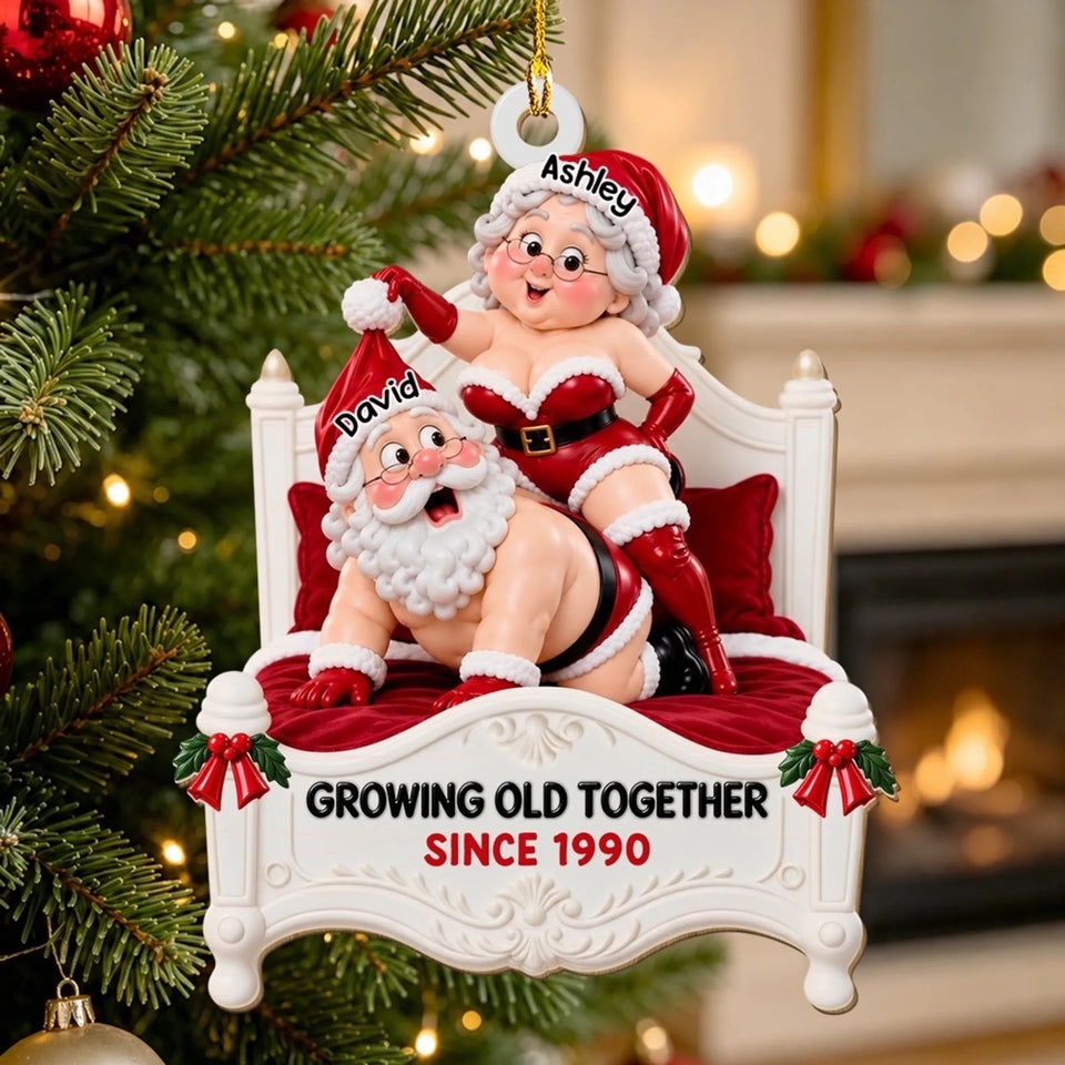 Growing Old Together - Personalized Wood Ornament
