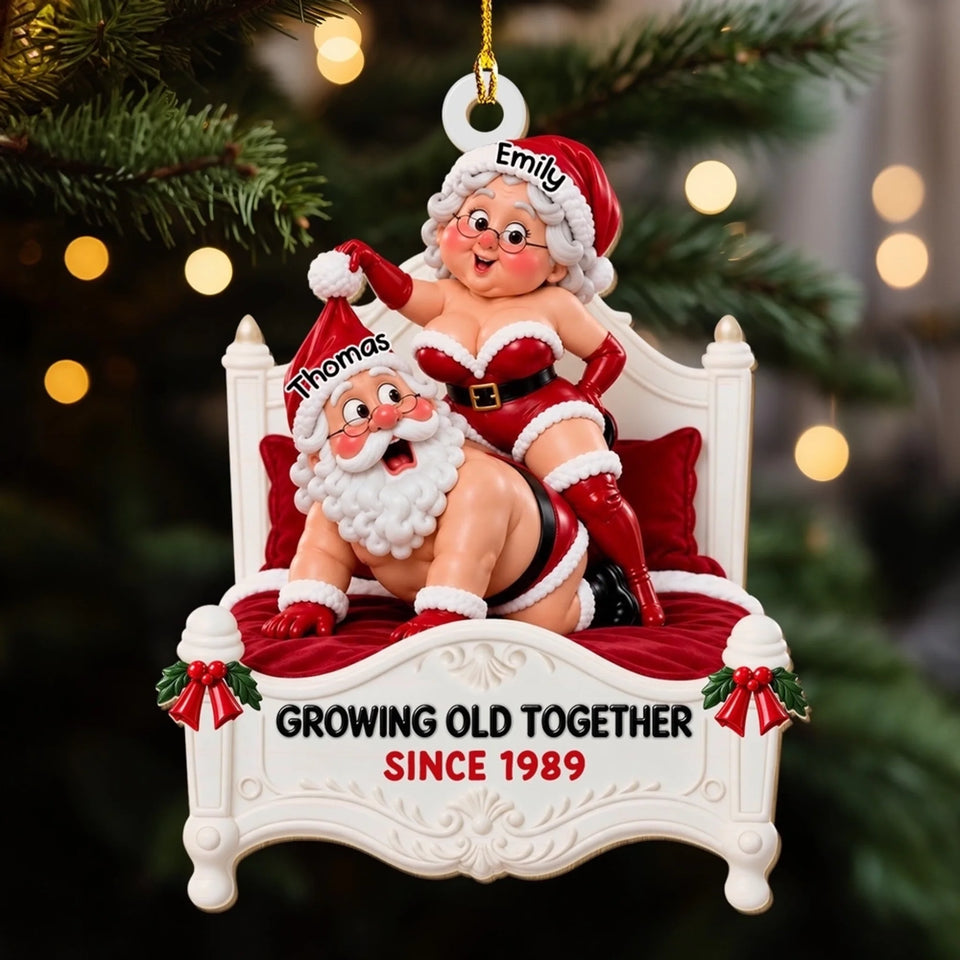 Growing Old Together - Personalized Wood Ornament
