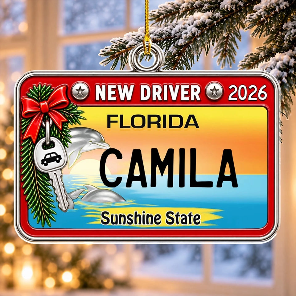 First Ride Christmas - Personalized Acrylic Ornament