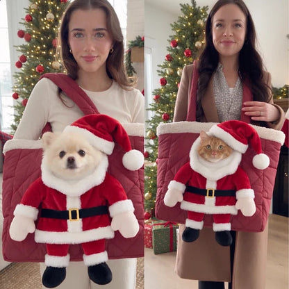 Santa Pet Carrier for Small Dogs and Cats