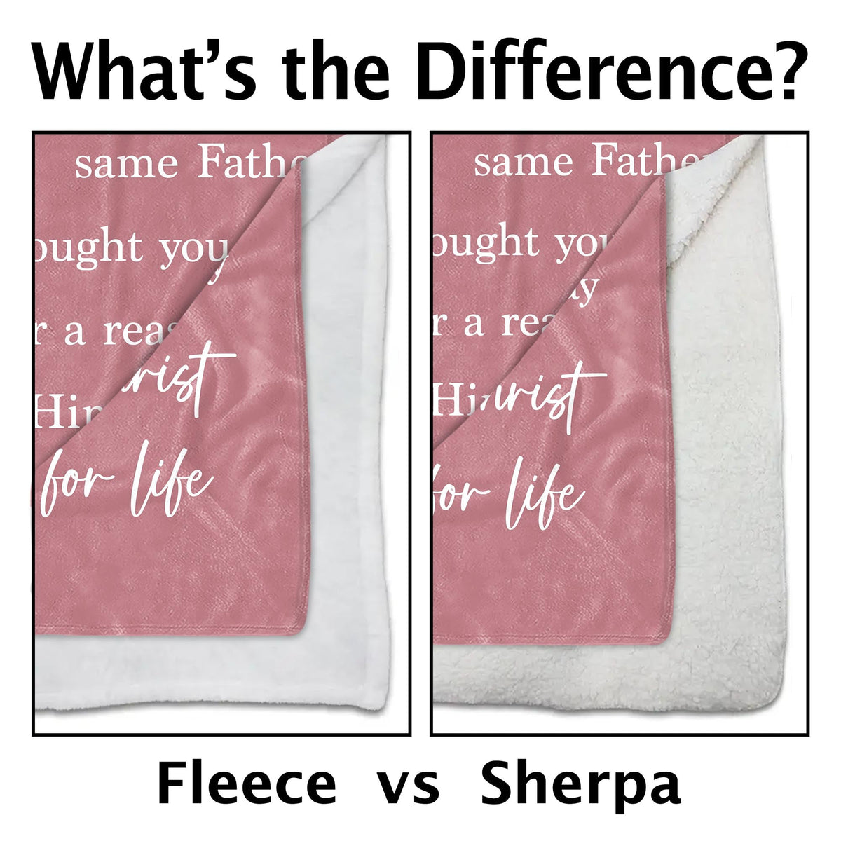 To My Sister In Christ Flower Cross And Butterfly - Personalized Custom Blanket - FTH184_BLK