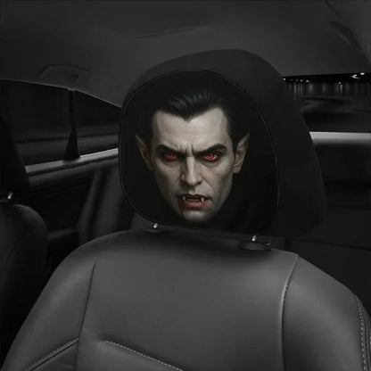 Personalized Halloween Horror Passengers Car Headrest Cover Set