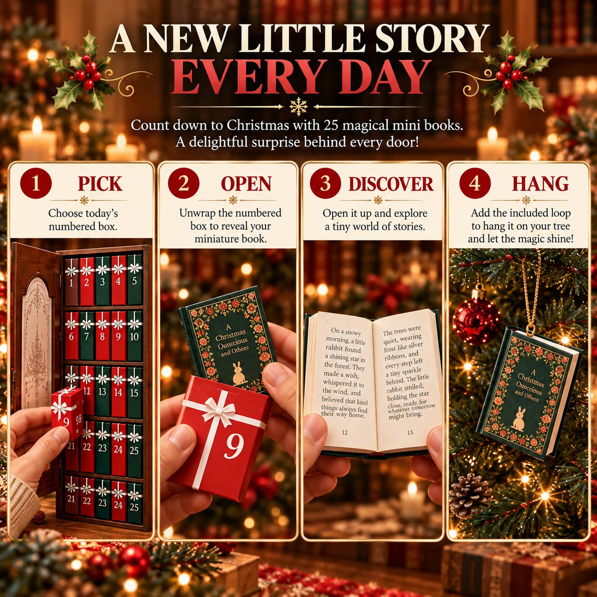 25 Days Of Christmas Reading - Mini Book Advent Calendar
