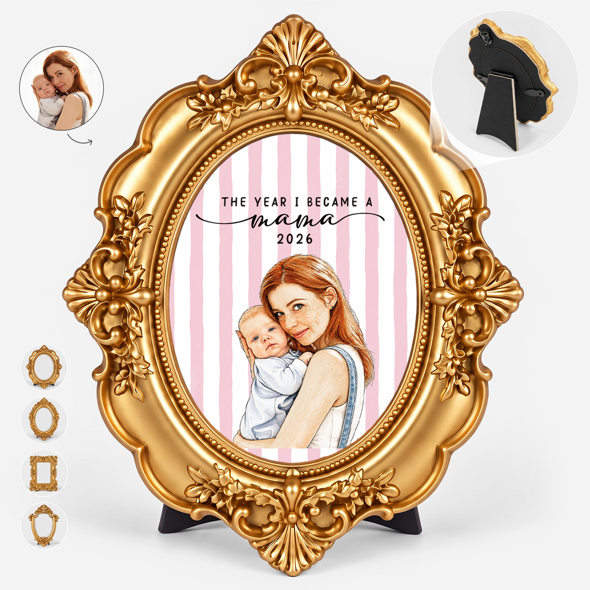 Custom The Year I Became A Mum Photo Mini Frame