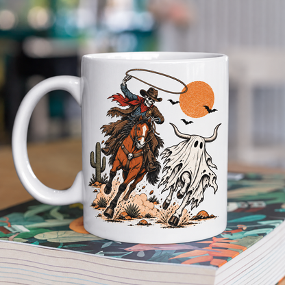 Personalized Sweatshirt, Desert Ride Under an Orange Moon, Creative Gift for Cowboy and Horse Lovers