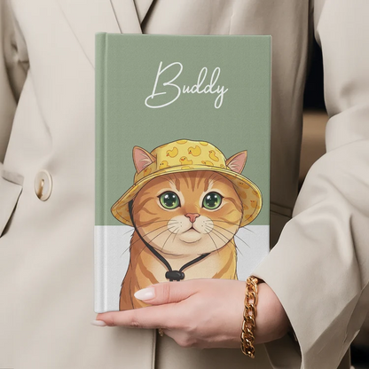 Custom Pet Portrait Cartoon Art Gift For Pet Lovers - Personalized Journal