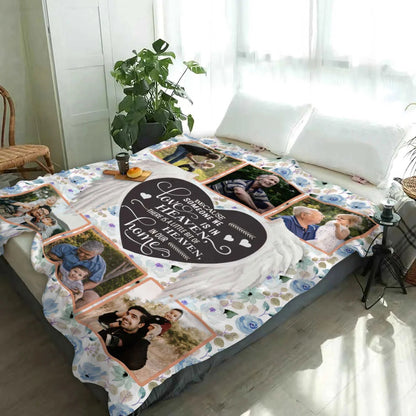 Personalized Someone In Heaven Memorial Quote Cozy Fleece Blanket