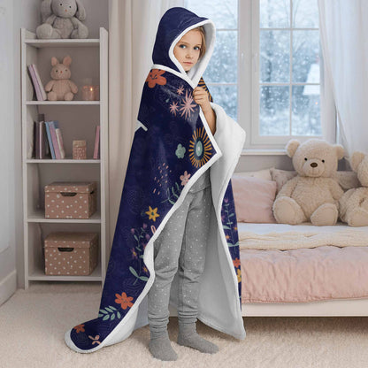 Personalized Just A Girl Who Loves Knitting Custom Hooded Blanket