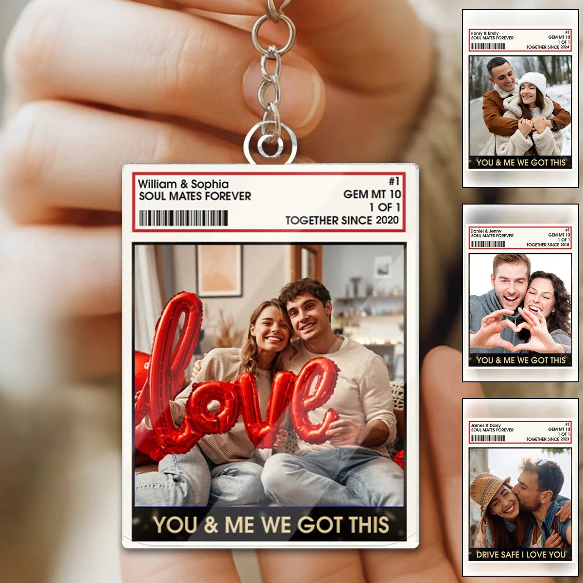 Personalized Couple Photo You And Me Acrylic Keychain – lunelove