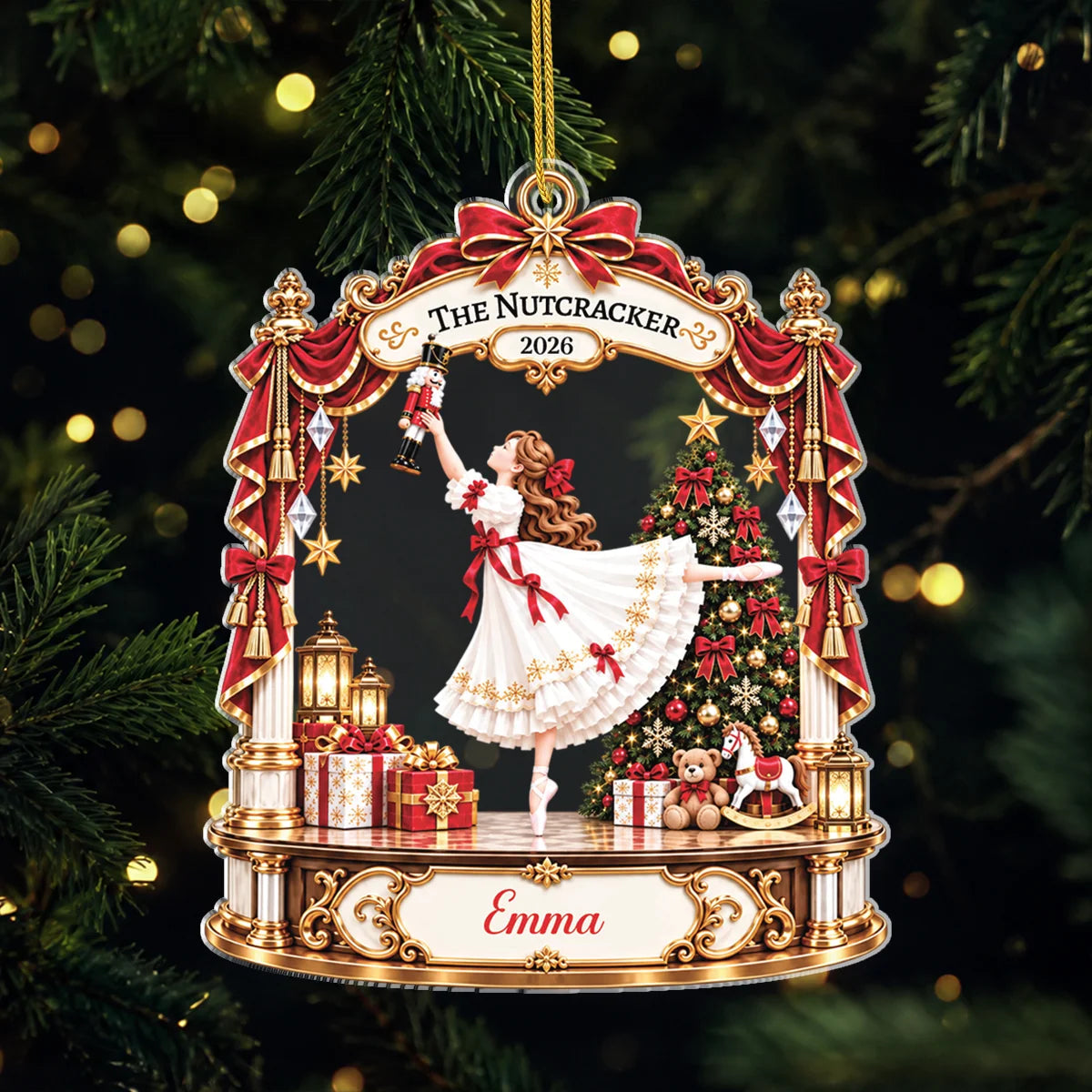 The Nutcracker 2026 Personalized Acrylic Ornament - Custom Christmas Gift for Daughter