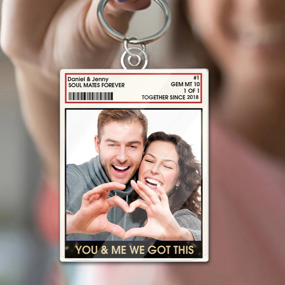 Personalized Couple Photo You And Me Acrylic Keychain – lunelove