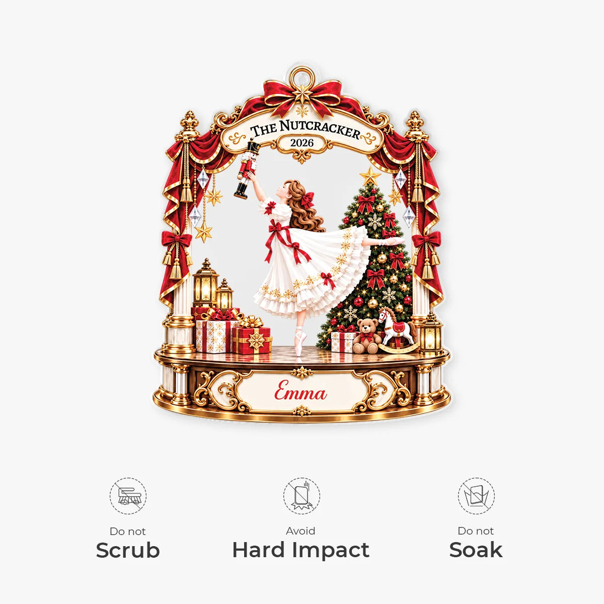 The Nutcracker 2026 Personalized Acrylic Ornament - Custom Christmas Gift for Daughter